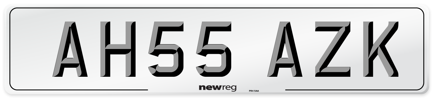 AH55 AZK Number Plate from New Reg